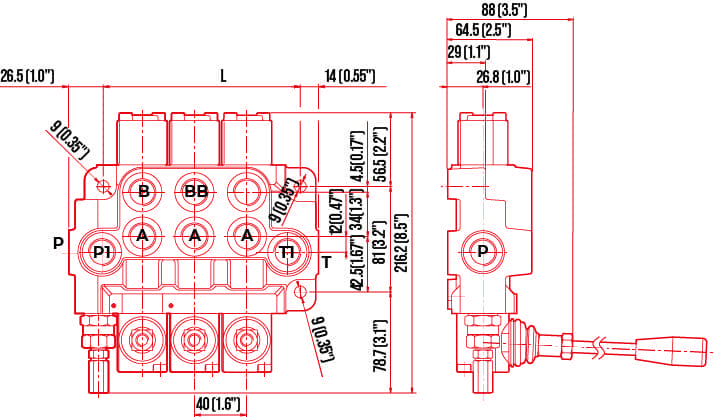 Dinoil DN Monoblock Control Valve - Image 2