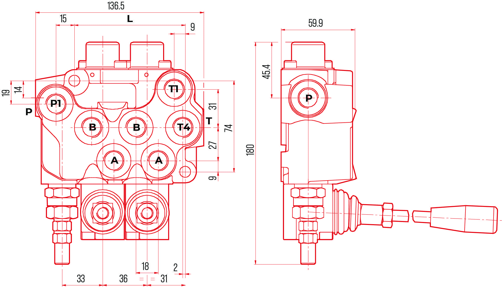 Dinoil ML Monoblock Control Valve - Image 2