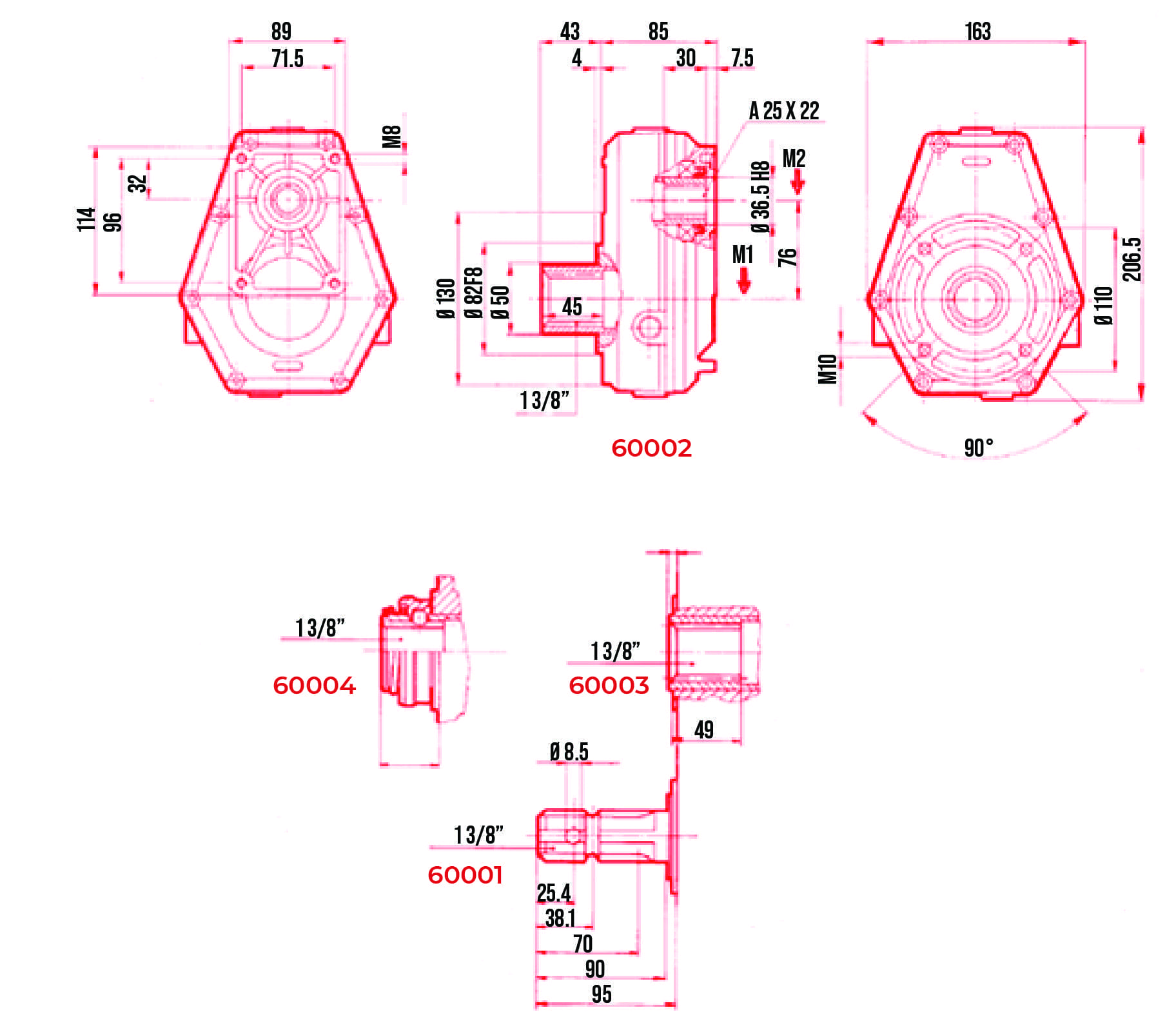 BORELLI PTO STEP UP GEARBOX 6000 series - Image 2