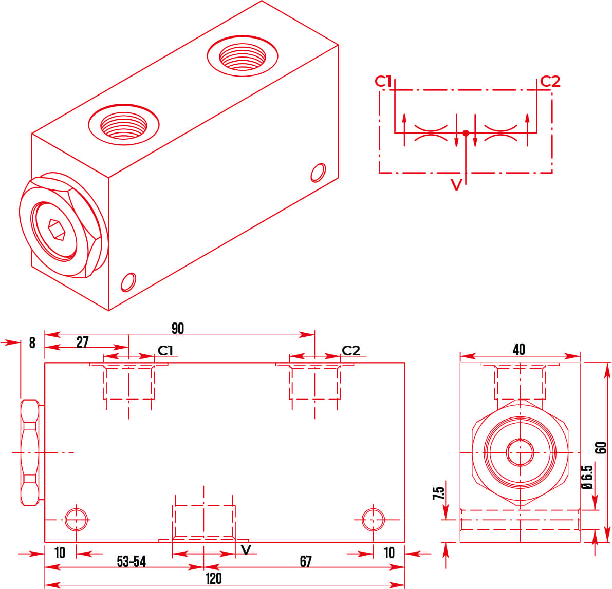 CBF Flow Divider Combiners