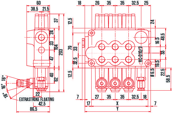 Hydrocontrol HC-D10 Monoblock Control Valve - Image 2