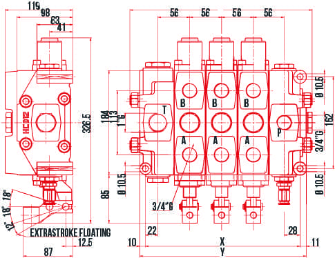 Hydrocontrol HC-D12 Sectional Control Valve - Image 2