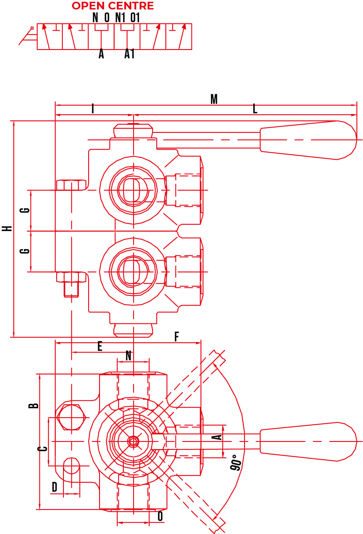 HV Hydraulic 6 Way Rotary Diverter Valves - Image 2